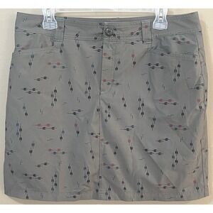 Eddie Bauer Women's Adventure Skort Size 10 Green Stretch Hiking Golf Outdoor